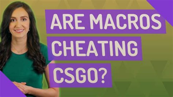 Are macros cheating?