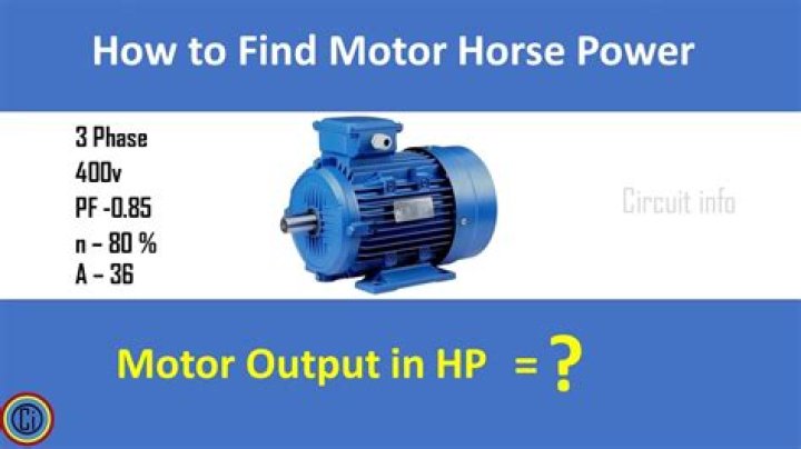 Can an electric motor have horsepower?