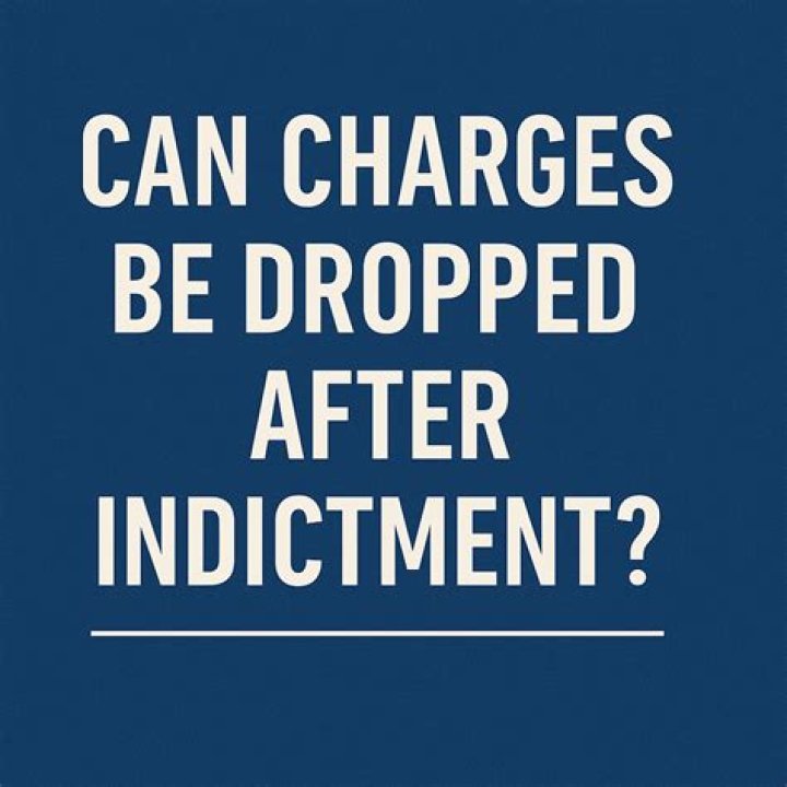 Can charges be dropped after indictment?