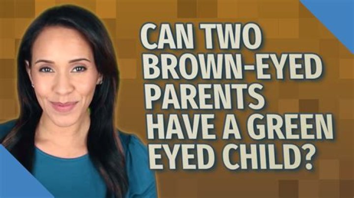 Can two brown-eyed parents have a green eyed child?