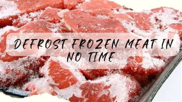 Can you eat defrosted food?