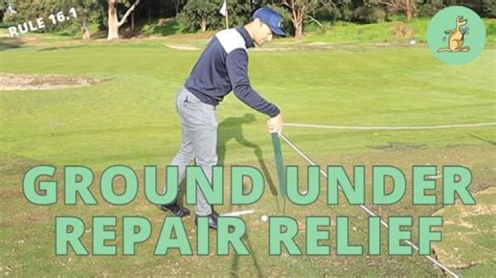 Can you play from ground under repair?