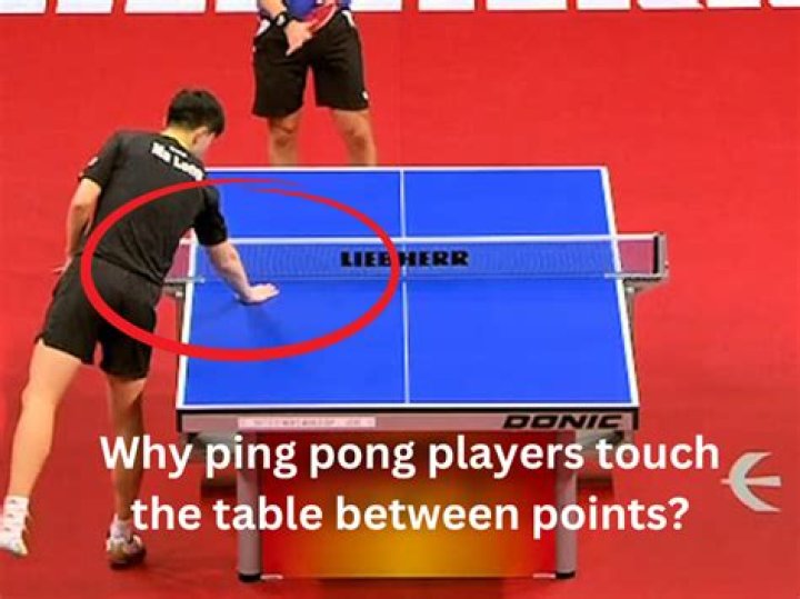 Can your free hand touch the table in ping pong?