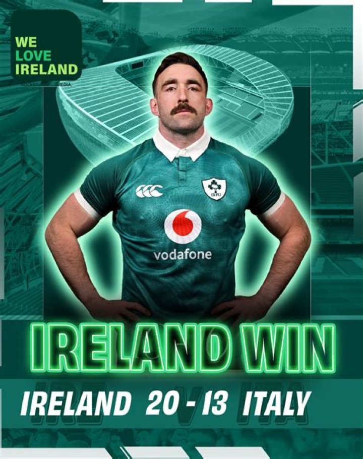 Did Ireland win the Rugby today?