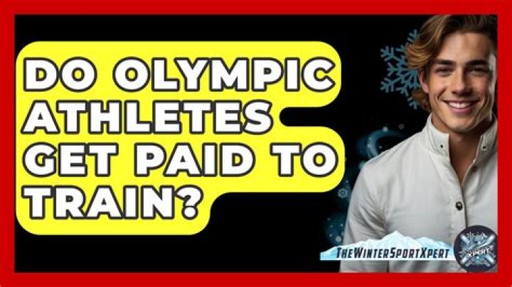 Do Olympic athletes get paid to train?