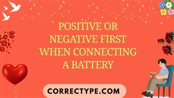 Do you connect the positive or negative first when jumping a car?