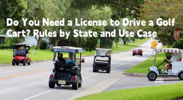Do you need a license to drive a golf cart in New York?
