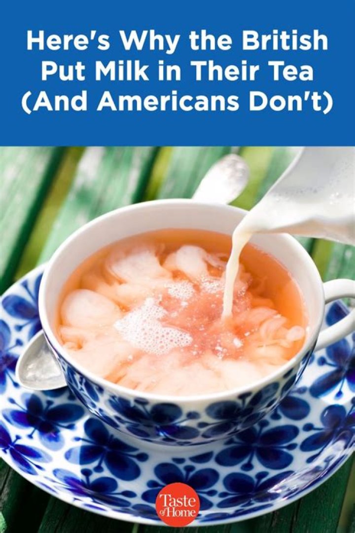 Do you put cream or milk in tea?