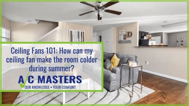 Does a fan make a room colder?