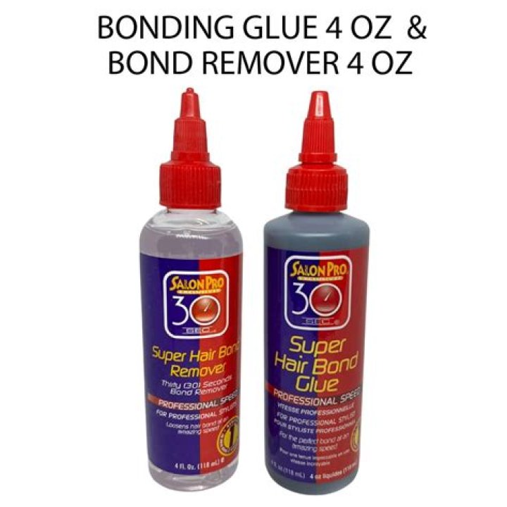 Does white hair bonding glue dry clear?