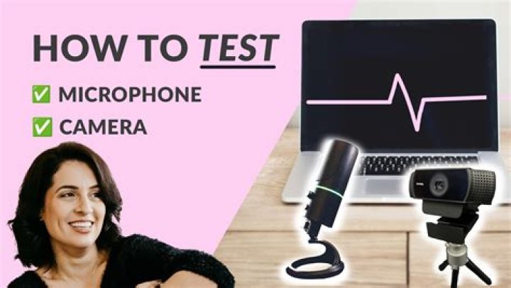 How can I test my microphone on my laptop?
