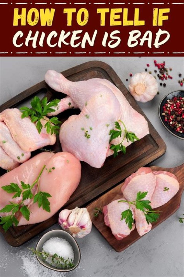 How can you tell if raw chicken is bad?