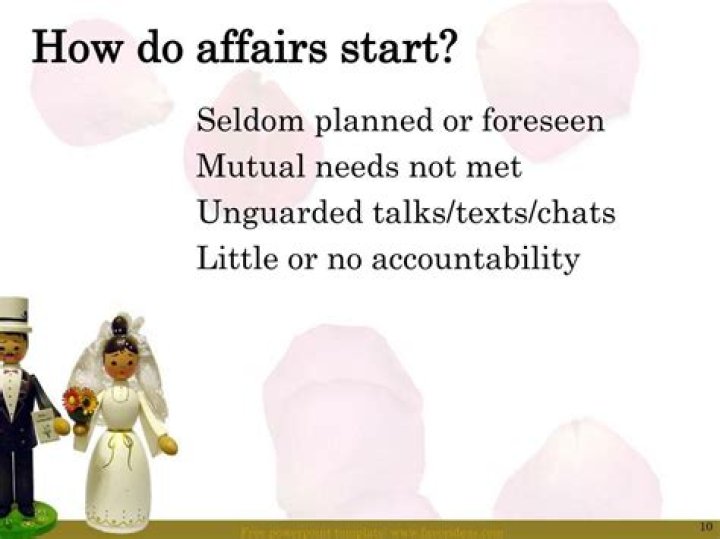How do affairs start?
