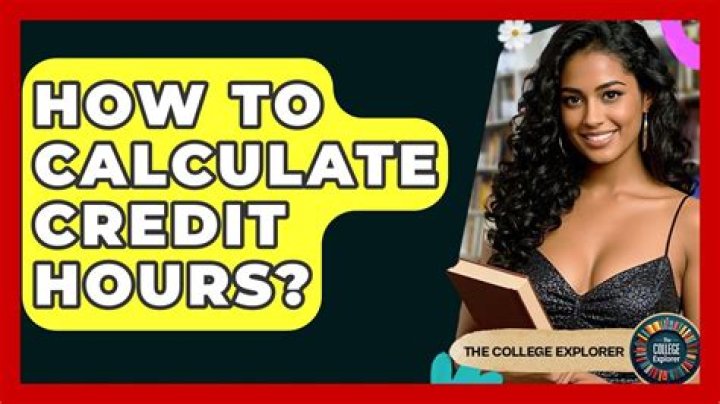 How do I calculate credit hours?