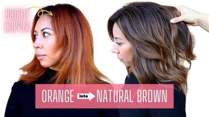 How do I get my hair from orange to blonde?