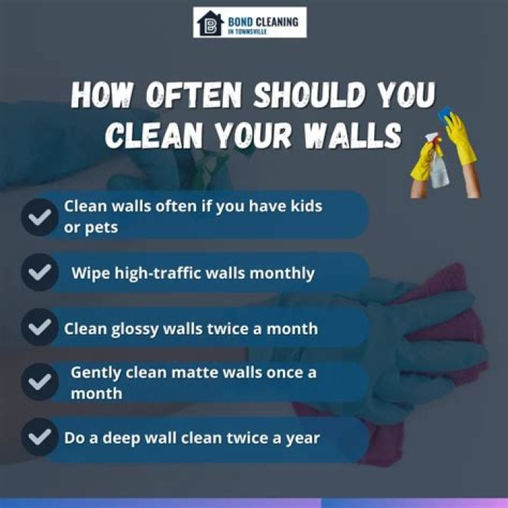 How do professionals clean walls?