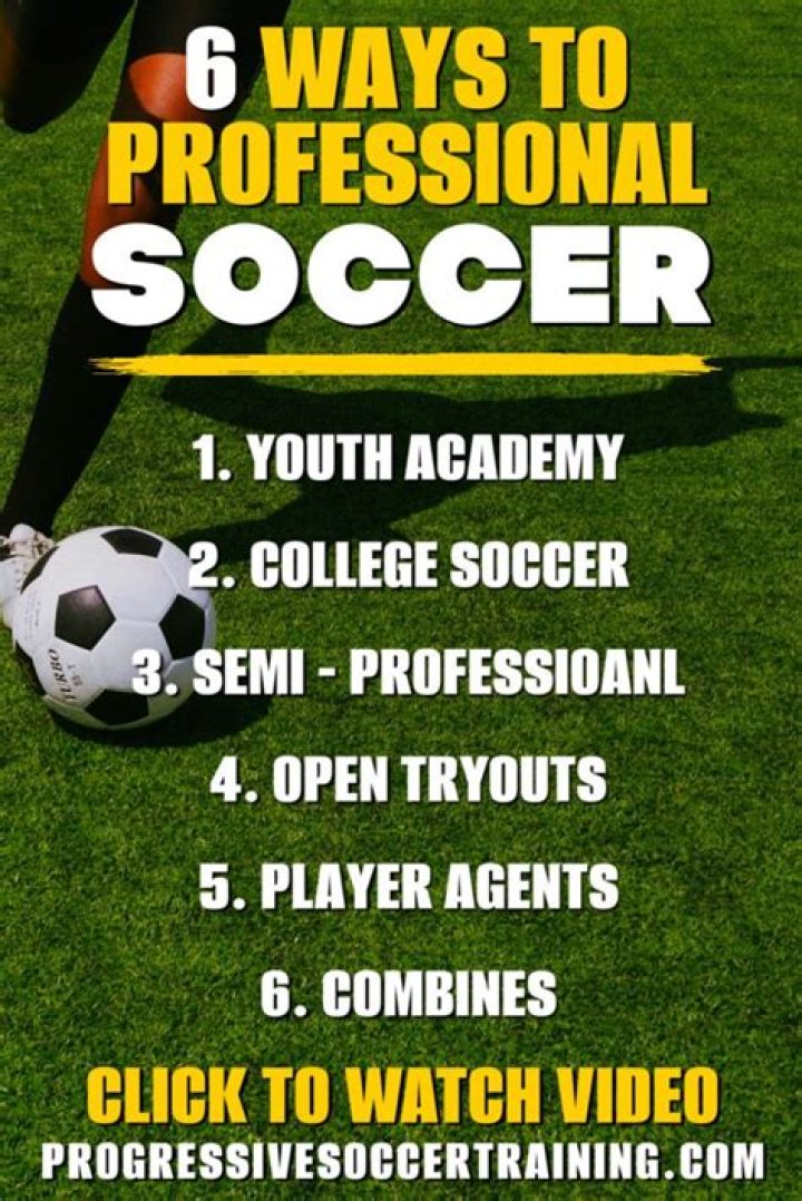 How do you become a pro soccer player?