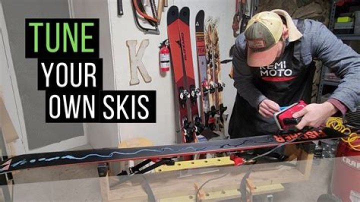 How do you clean skis after skiing?