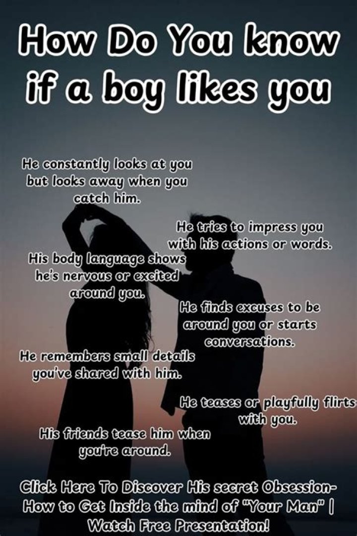 How do you know if someone likes you secretly?