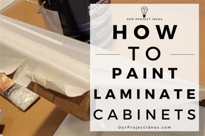 How do you paint over laminate?