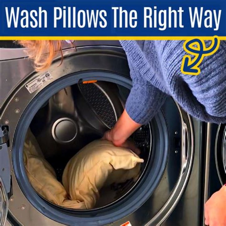 How do you spin a pillow in the washing machine?