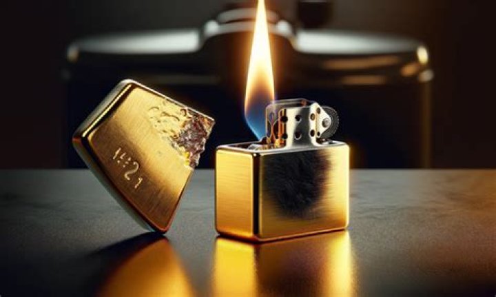 How do you test gold with a lighter?