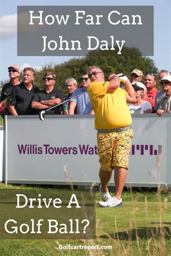 How far does John Daly drive the ball?
