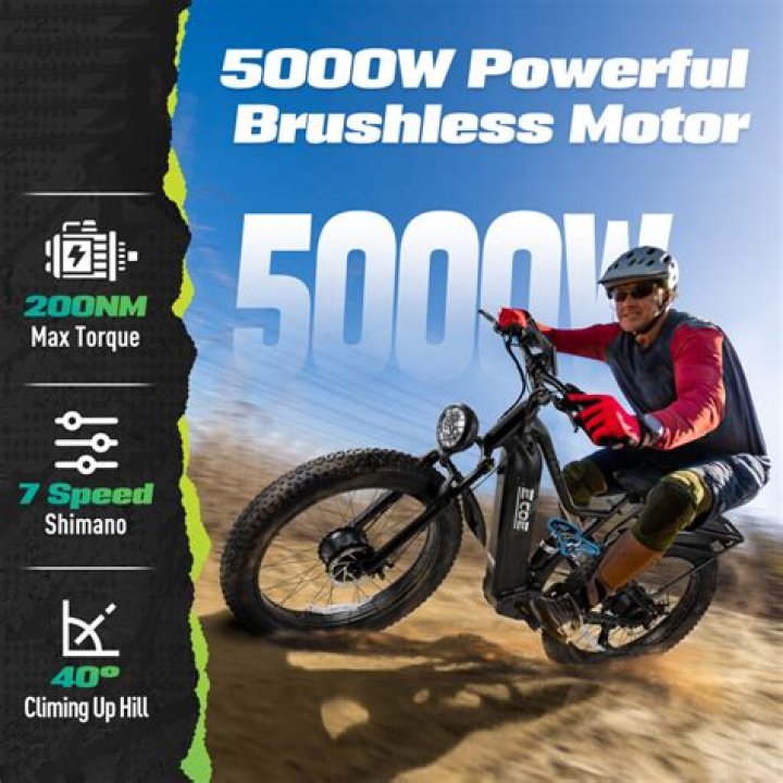 How fast can a 5000w ebike go?