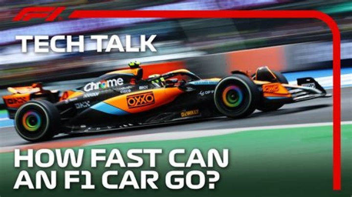 How fast do F1 cars go in a race?