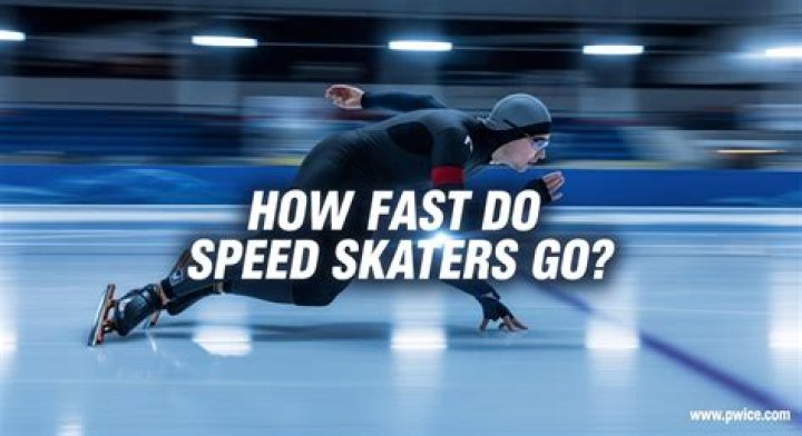 How fast do speed skaters?