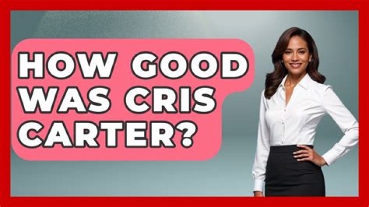 How good was Cris Carter?