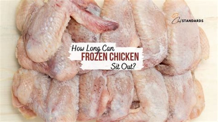 How long can frozen chicken wings sit out?