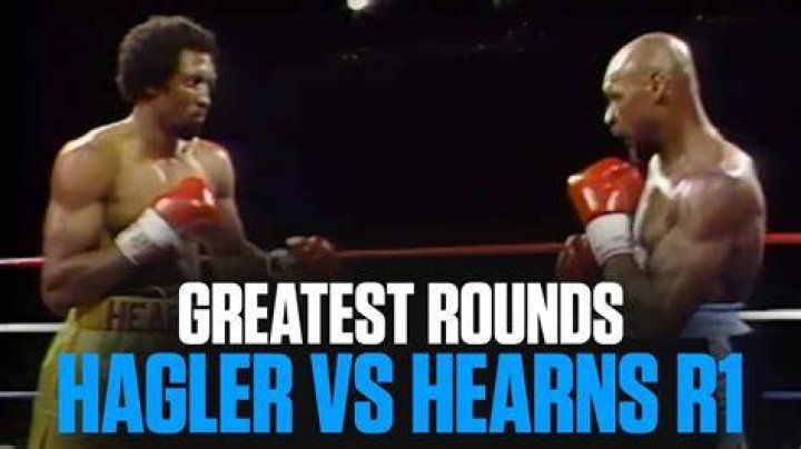 How long did the Hagler Hearns fight last?
