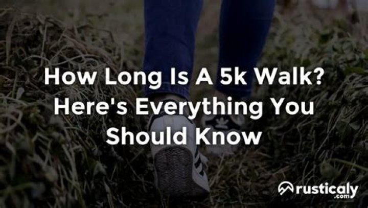 How long should a 5K walk take beginner?
