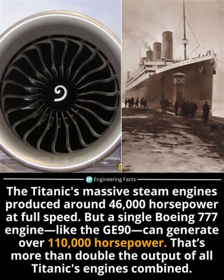 How many steam engines did the Titanic have?
