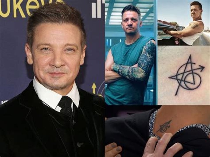 How many tattoos does Jeremy Renner?