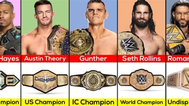 How many WWE champions have there been?