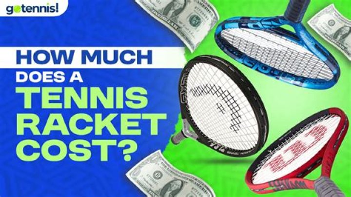 How much does a pro tennis racket cost?