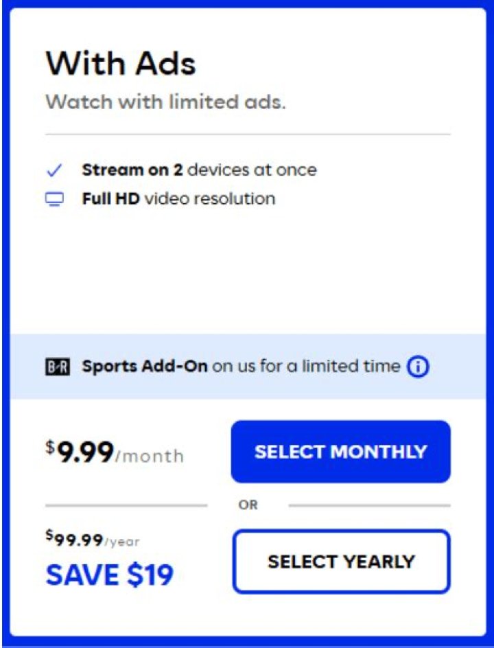 How much is HBO per month?