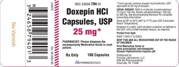 Is 50 mg of doxepin a lot?