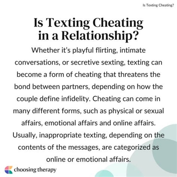 Is texting cheating in a marriage?