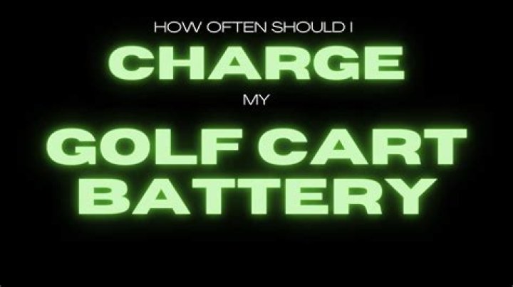 Should I charge my golf cart after every use?
