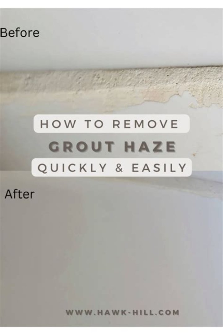 Should I seal grout before removing haze?