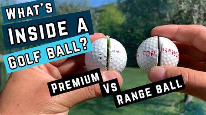 What's the difference between range balls and golf balls?
