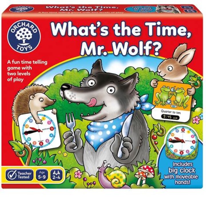 What's the time Mr Wolf game?
