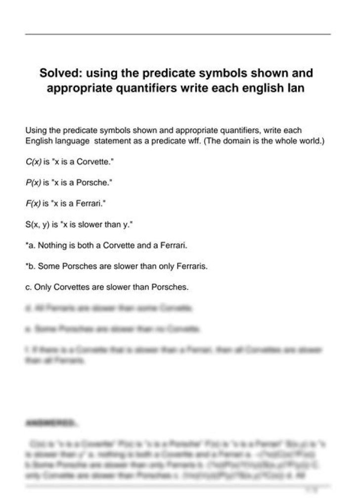 What are predicate symbols?
