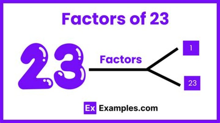 What are the factors of 23?