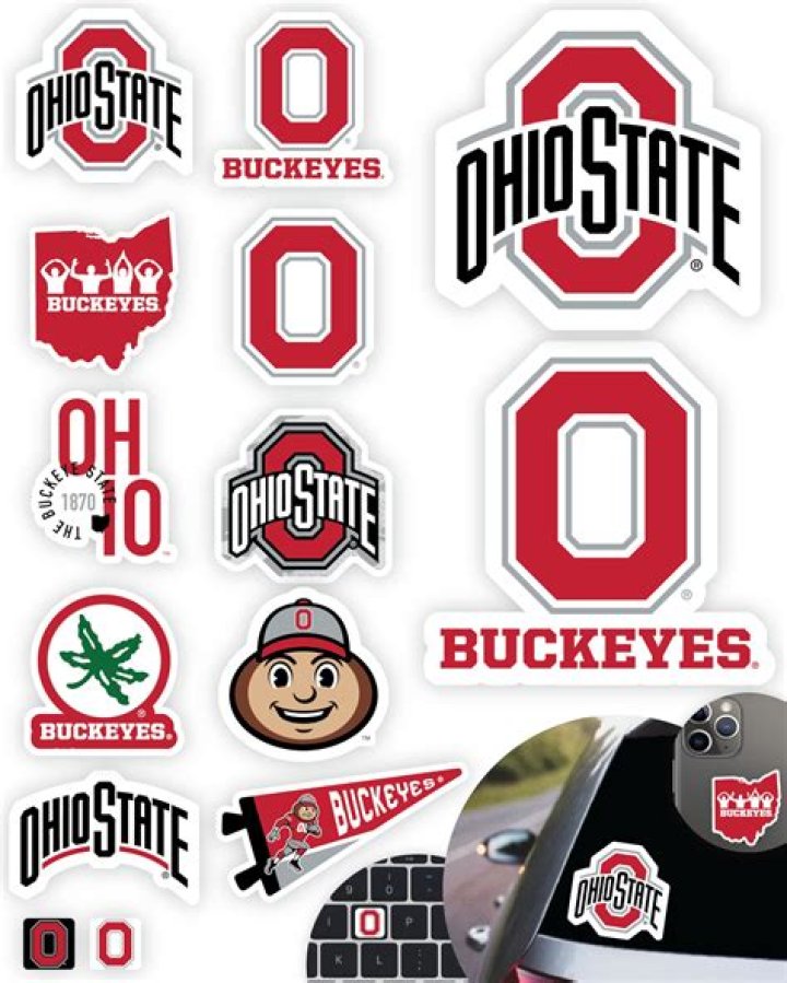 What are the Ohio State Buckeyes helmet stickers?