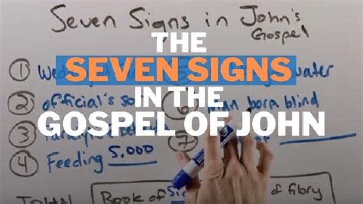 What are the seven signs according to John?