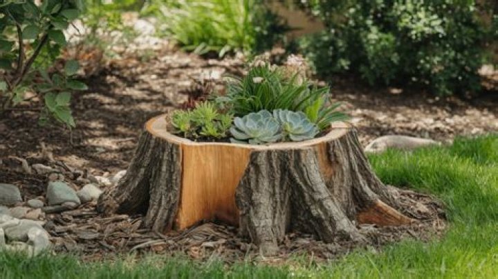 What can I do with hollow tree stumps?